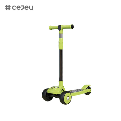 CJ-E300-2, patrón de panda, con luces, música, el mango se puede ajustar 68-85cm, los niños de diferentes alturas pueden jugar