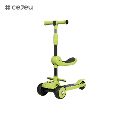 CJ-E300-8, con cojín de asiento, luces, música, el mango se puede ajustar 68-85cm, los niños de diferentes alturas pueden jugar