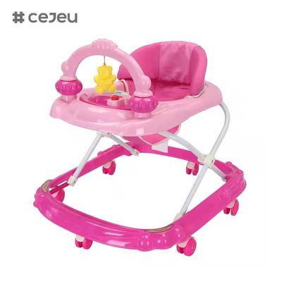 CJ-BLK-613 juguetes de venta caliente Baby Walker con 3 niveles de altura ajustable y respaldo alto para comodidad y apoyo