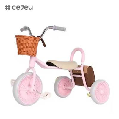CJ-BY-02 Triciclo Infantil Caliente Bicicleta Triciclo Infantil Cochecito Anti-vuelco Pedal con Triciclo de Pedal Vibratorio