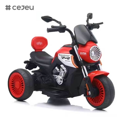 CJ-JM-3189 Triciclo eléctrico recargable de gran venta para niños, juguete para montar en coche, inspirado en motocicleta