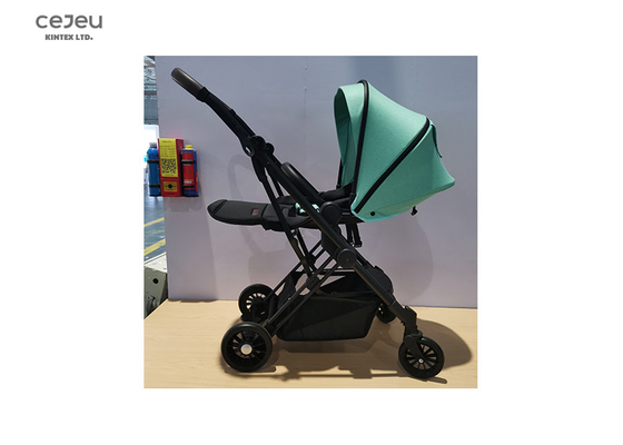 Tela de lino ligera del cochecito de bebé del paraguas ajustable del reposapiés 300D para de 1 año