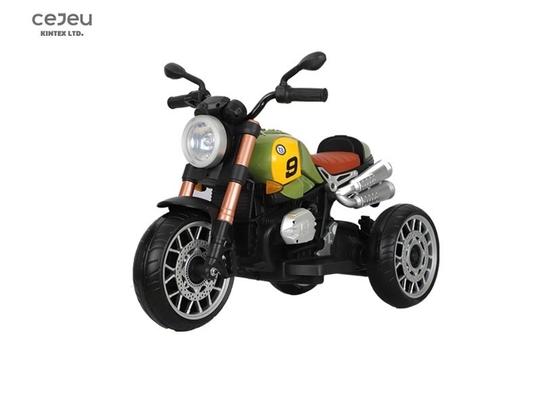 Motocicleta eléctrica para niños, triciclo de batería con luz de música de coche eléctrico para niños