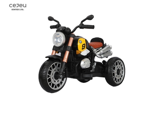 Motocicleta eléctrica para niños, triciclo de batería con luz de música de coche eléctrico para niños