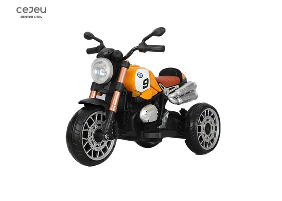 Motocicleta eléctrica para niños, triciclo de batería con luz de música de coche eléctrico para niños
