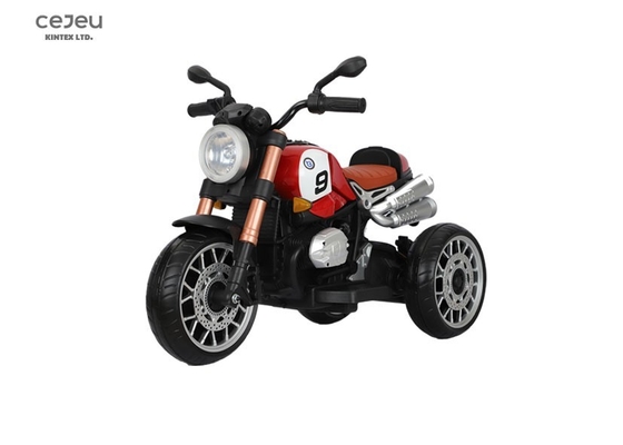 Motocicleta eléctrica para niños, triciclo de batería con luz de música de coche eléctrico para niños
