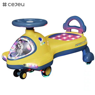 Niño/Niña Wiggle Ride On Toy: Seguro, divertido y fácil de usar, rueda de PU intermitente, luz, de 2 a 5 años