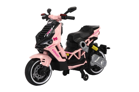 Scooter Vespa para niños, 12V recargable para montar en motocicleta con ruedas de entrenamiento