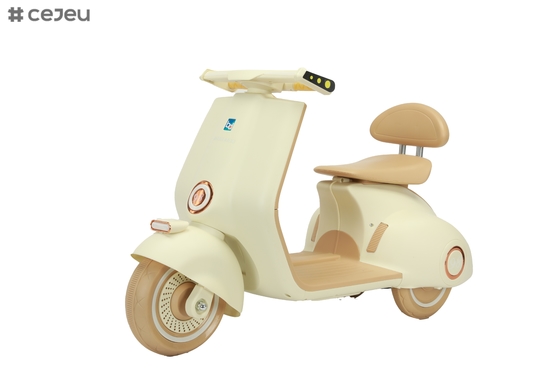 Scooter Vespa para niños, 6V recargable para montar en moto USB / socket de MP3 Luz / Bluetooth
