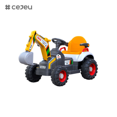 GJ-6V4.5AH Paseo en plástico en tractor / Música / Educación temprana / Luz / Con excavadora eléctrica