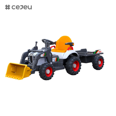 GJ-6V4.5AH Paseo en plástico en tractor / Música / Educación temprana / Luz / Con excavadora eléctrica