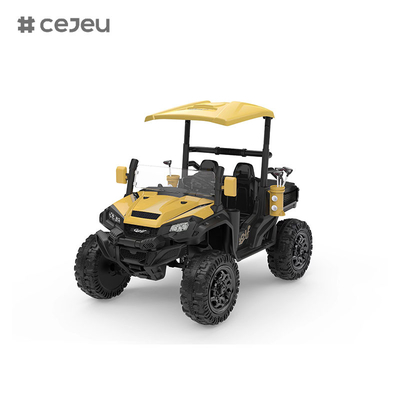 CJ-5189 12V 2 asientos Niños montan en UTV Car, 10AH Vehículo Eléctrico Camión Coche con motor 2x550W, con palos de golf de juguete