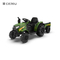 CJ-1009B Niños viajan en tractor con control remoto, tractor eléctrico con remolque para niños pequeños con potentes motores duales,