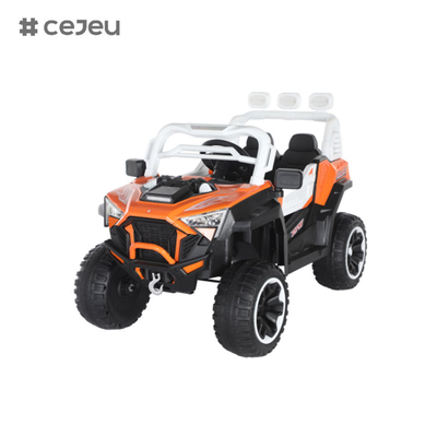 CJ-6187 12V 2 asientos Niños viajan en UTV Car, 4.5AH Vehículo eléctrico camión coche con 2x390W Motor,USB,MP3, música, Bluetooth
