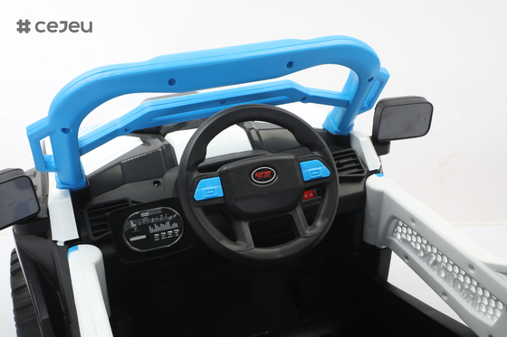 CJ-6187 12V 2 asientos Niños viajan en UTV Car, 4.5AH Vehículo eléctrico camión coche con 2x390W Motor,USB,MP3, música, Bluetooth