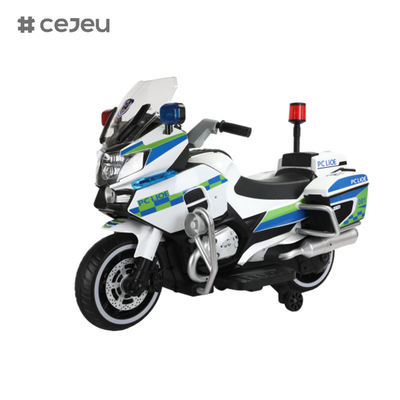 Para niños y niñas de 3 a 8 años que viajan en motocicletas policiales con dos ruedas de entrenamiento de equilibrio, luces y música