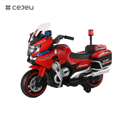 Para niños y niñas de 3 a 8 años que viajan en motocicletas policiales con dos ruedas de entrenamiento de equilibrio, luces y música