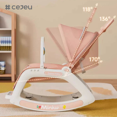 Para niños y niñas, CJ-718-5, silla relajante coax artefacto bebé, 5 en 1, patrón de oscilación patrón de silla alta patrón fijo