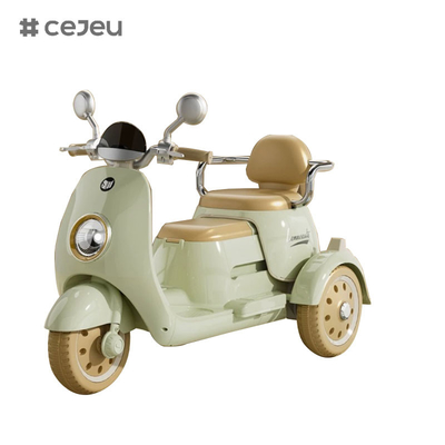 380*1 6V4*1 Inicio con un botón/función de educación temprana/USB/luz, coche eléctrico para niños para niños y niñas