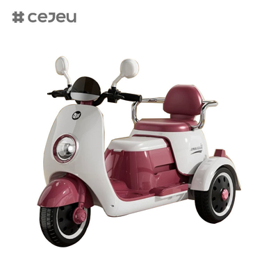 380*1 6V4*1 Inicio con un botón/función de educación temprana/USB/luz, coche eléctrico para niños para niños y niñas