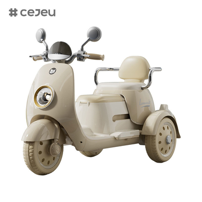 380*1 6V4*1 Inicio con un botón/función de educación temprana/USB/luz, coche eléctrico para niños para niños y niñas