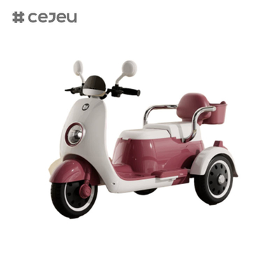 CJ-689-2 6V4 Inicio con un botón/función de educación temprana/USB/luz/con caja de almacenamiento,coche eléctrico para niños para niños y niñas