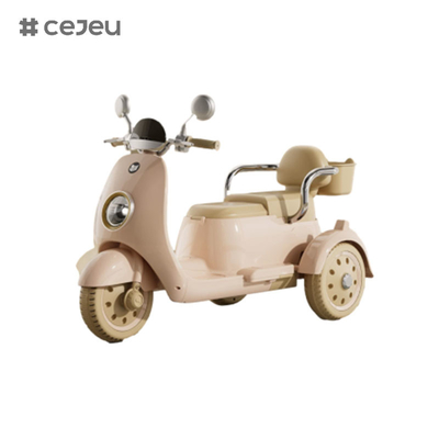 CJ-689-2 6V4 Inicio con un botón/función de educación temprana/USB/luz/con caja de almacenamiento,coche eléctrico para niños para niños y niñas