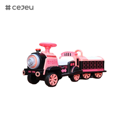 CJ-1788 Scooters de tren para niños y niñas con carrocería y compartimiento/Bluetooth/música/luces/inicio con un solo clic