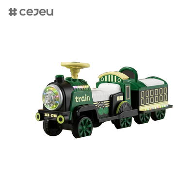 CJ-1788 Scooters de tren para niños y niñas con carrocería y compartimiento/Bluetooth/música/luces/inicio con un solo clic