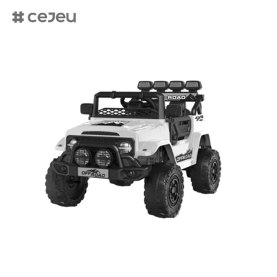 CJ2122 Doble puerta abierta, 6V4AH* 1,390 #*1, con 2.4G RC, luces, arranque con un solo botón, música, USB, Bluetooth, educación temprana