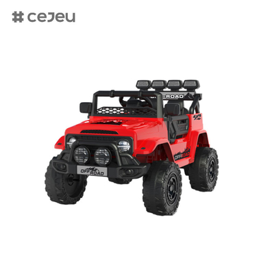 CJ2122 Doble puerta abierta, 6V4AH* 1,390 #*1, con 2.4G RC, luces, arranque con un solo botón, música, USB, Bluetooth, educación temprana