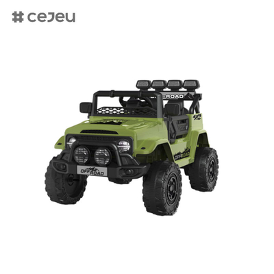 CJ2122 Doble puerta abierta, 6V4AH* 1,390 #*1, con 2.4G RC, luces, arranque con un solo botón, música, USB, Bluetooth, educación temprana