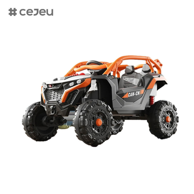 CJ5188,6V7*2,380,con música/educación temprana/bluetooth/luces,Naranja Amarillo Verde Rojo, 4 opciones de color