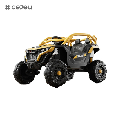 CJ5188,6V7*2,380,con música/educación temprana/bluetooth/luces,Naranja Amarillo Verde Rojo, 4 opciones de color