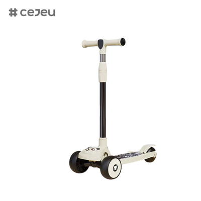 CJ-E300-2, patrón de panda, con luces, música, el mango se puede ajustar 68-85cm, los niños de diferentes alturas pueden jugar
