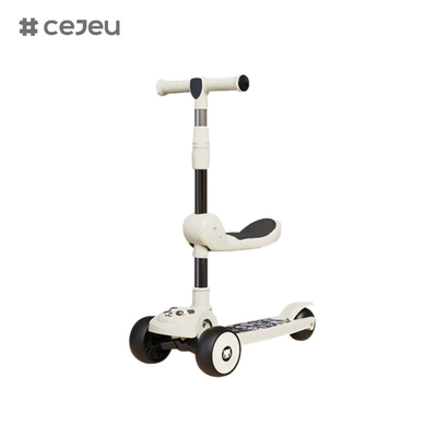 CJ-E300-8, con cojín de asiento, luces, música, el mango se puede ajustar 68-85cm, los niños de diferentes alturas pueden jugar