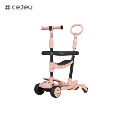 CJ-E300-10, con cojín de asiento, luces, música, manija de empuje, se puede ajustar 68-85 cm, dejar que el niño ajuste la altura en cualquier momento