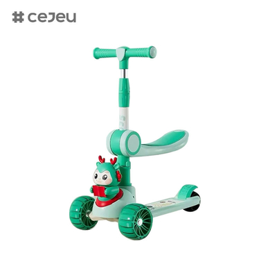 CJ-6333, con luces / música / ruedas grandes / chasis de dos pisos, púrpura / rosa / verde / azul, 4 opciones de color, para niños y niñas