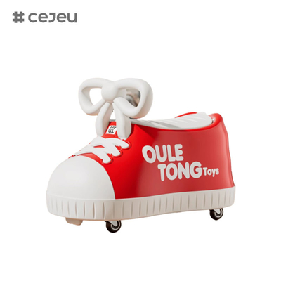 CJ-600, forma de zapato, tamaño 48*27*34, música/rueda universal silenciosa/gran caja de almacenamiento/Alargar el asiento/diseño anti inclinación