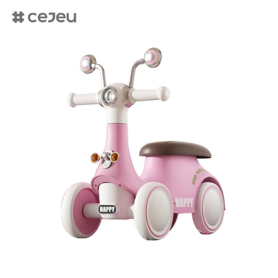 Diseño de caracol + ruedas EVA + material PP,con música,luces,rosa/naranja/verde,tres colores,para niños y niñas