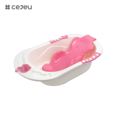 CJ-8837, bañera para bebés plegable para sentarse y acostarse, suministros para el baño de los niños del hogar, dar al niño una bañera