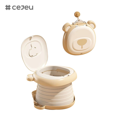 6921Baño plegable,en forma de oso,plegable con una llave/baño portátil/almacenamiento rápido/fácil de limpiar/con bolso de cuerda
