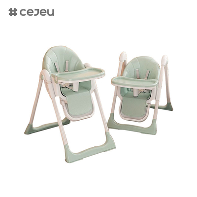 CJ-22/CJ-23, pp+swing+rueda, rosa/gris/azul/oro, cuatro de color,50.2*83.1*88.2cm, silla alta para bebés confiable y segura