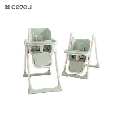 CJ-22/CJ-23, pp+swing+rueda, rosa/gris/azul/oro, cuatro de color,50.2*83.1*88.2cm, silla alta para bebés confiable y segura