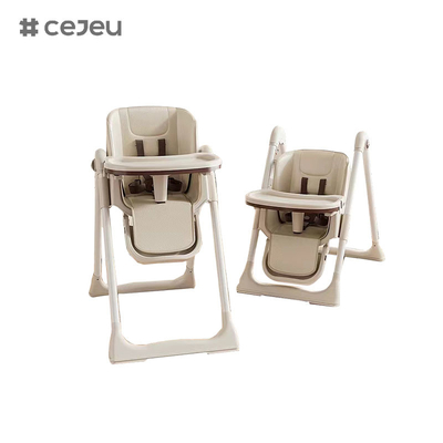 CJ-22/CJ-23, pp+swing+rueda, rosa/gris/azul/oro, cuatro de color,50.2*83.1*88.2cm, silla alta para bebés confiable y segura