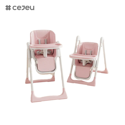 CJ-22/CJ-23, pp+swing+rueda, rosa/gris/azul/oro, cuatro de color,50.2*83.1*88.2cm, silla alta para bebés confiable y segura