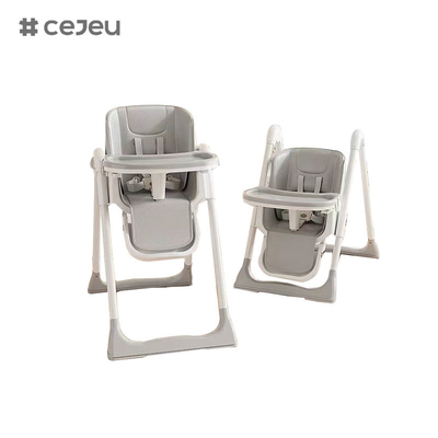 CJ-22/CJ-23, pp+swing+rueda, rosa/gris/azul/oro, cuatro de color,50.2*83.1*88.2cm, silla alta para bebés confiable y segura