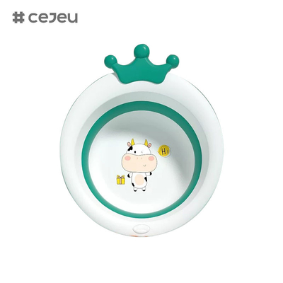 CJ-JC1141, PP+TPEFoldable, lavabo para bebés, plegable con una llave, almacenamiento conveniente, disponible en cualquier momento y lugar