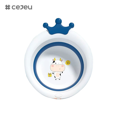 CJ-JC1141, PP+TPEFoldable, lavabo para bebés, plegable con una llave, almacenamiento conveniente, disponible en cualquier momento y lugar