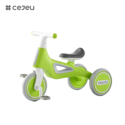 CJ-A066, con luces/música, triciclo infantil, rosa/verde/amarillo, tres colores, un buen regalo para niños y niñas